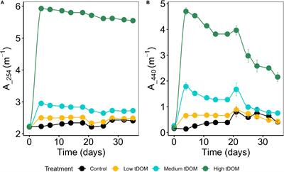 Coastal Ocean Darkening Effects via Terrigenous DOM Addition on Plankton: An Indoor Mesocosm Experiment